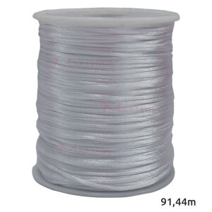 Cordão de cetim 1mm com 91,40m