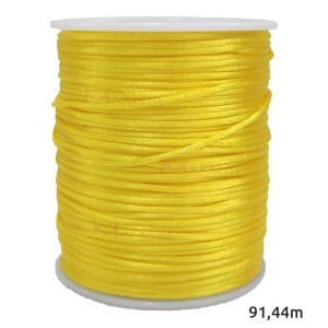 Cordão de cetim 1mm com 91,40m