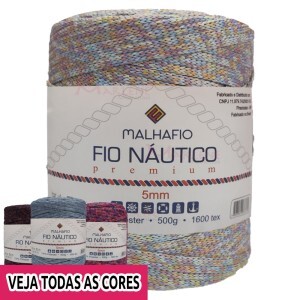 Fio náutico estonado premium 5mm com 500g Malhafio