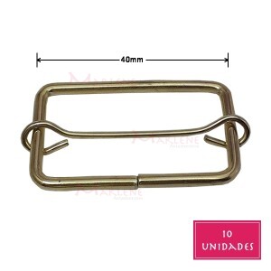 Regulador com passante 40mm latonado 10 unidades