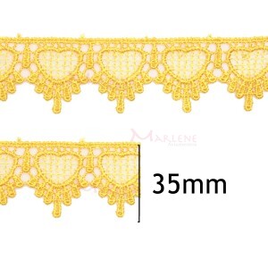 Renda guipir bico CHL-590-35 R 13,70M