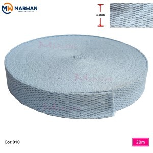 Cadarço de algodão 30mm Marwan com 20m na peça