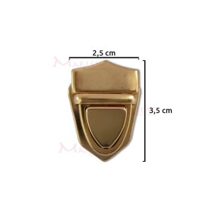 Fecho para bolsa ouro pequeno com encaixe SK-6