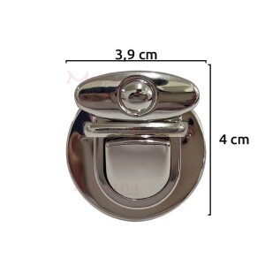 Fecho para bolsa níquel com encaixe A018 com 1 unidade