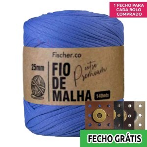 Fio de malha extra premium 25mm com 140m Fischer + fecho de corino grátis
