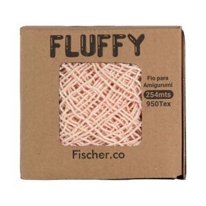 Fio Fluffy com 254m Fischer para amigurumi