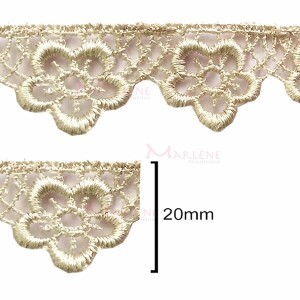 Renda guipir flor CHL-615-20 13,70m