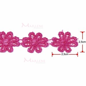 Renda guipir flor CHL-207-25 13,70m