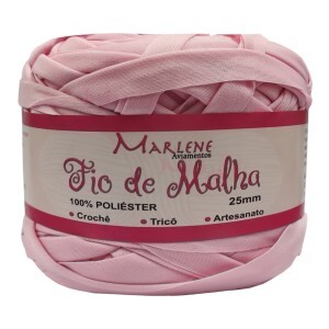 Fio de malha rosa bebê 25mm 274g M-009 poliéster