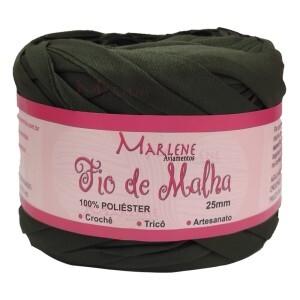 Fio de malha verde militar 25mm 304g M-017 poliéster