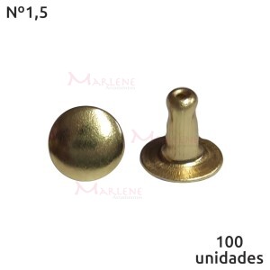 Rebite comum nº1,5 com 100 unidades baxmann