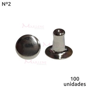  Rebite comum nº2 com 100 unidades baxmann