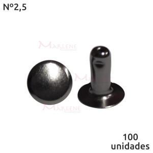 Rebite comum nº2,5 com 100 unidades baxmann