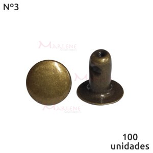 Rebite comum nº3 com 100 unidades baxmann