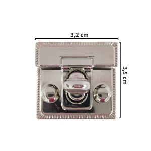 Fecho para bolsa níquel com encaixe HYSK1225 com 1 unidade